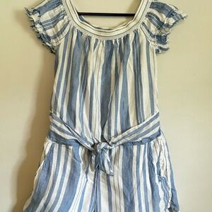 Vineyard Vines Striped Cotton Romper Size Medium